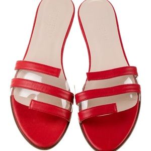 Red leather slide size 36 NWT. RITCH ERANI